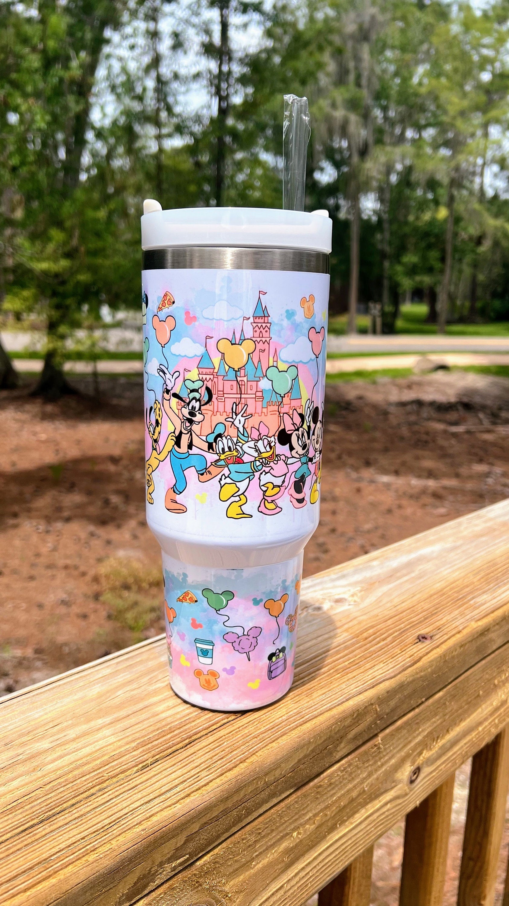 40oz Custom Tumbler | Theme Park Custom Tumbler | 40oz Sublimation Tumbler