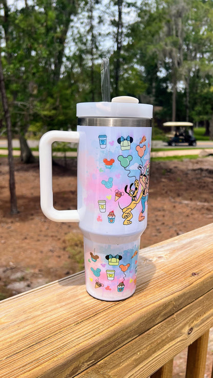 40oz Custom Tumbler | Theme Park Custom Tumbler | 40oz Sublimation Tumbler