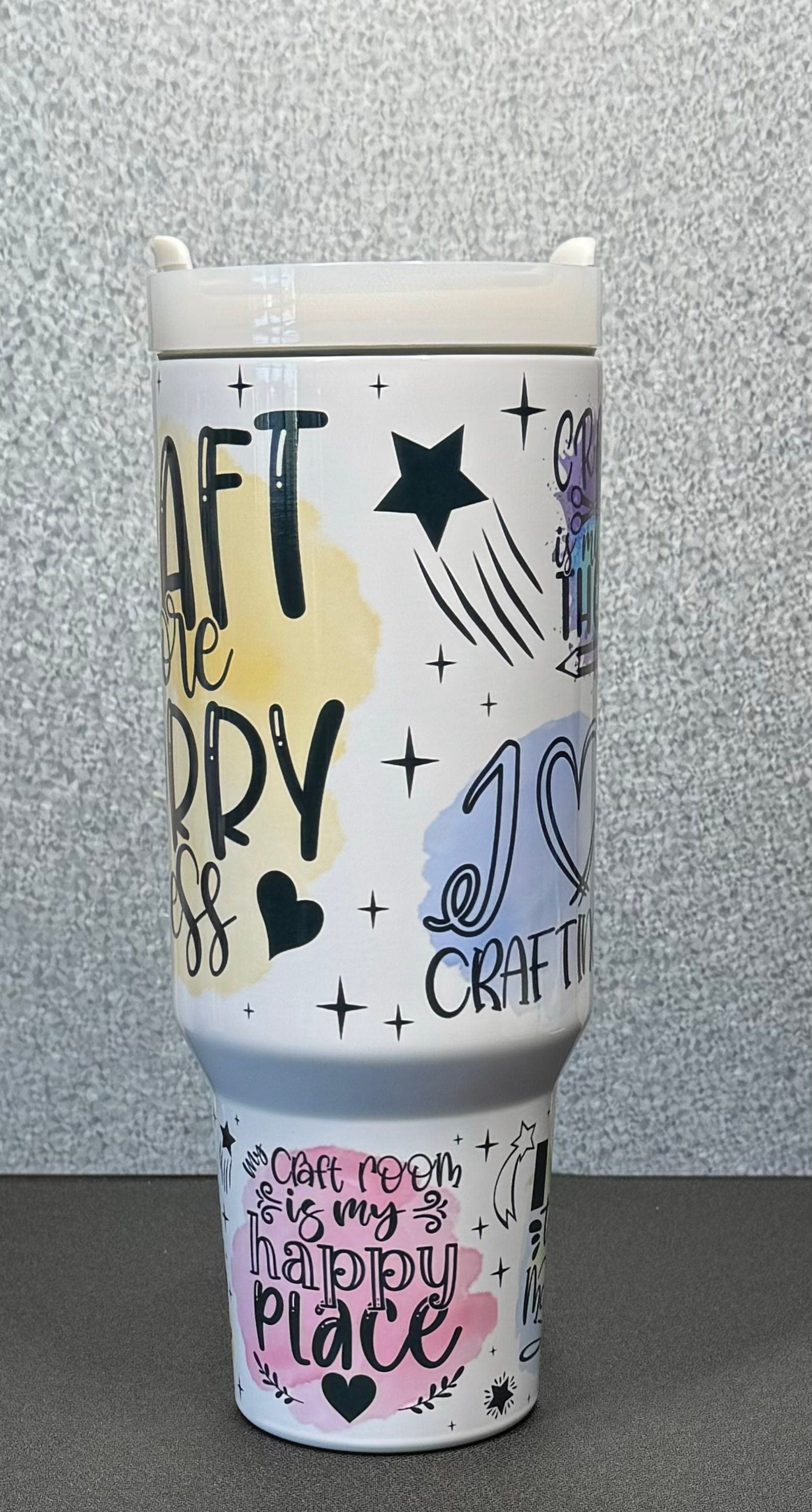 40oz Crafting Tumbler Stanley Dupe Crafting Life Mother's Day Gift Gift Idea Crafting Gift for Wife Crafting Lover Crafting Gift for Mother