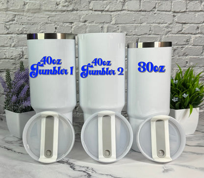 40oz Custom Tumbler | Theme Park Custom Tumbler | 40oz Sublimation Tumbler