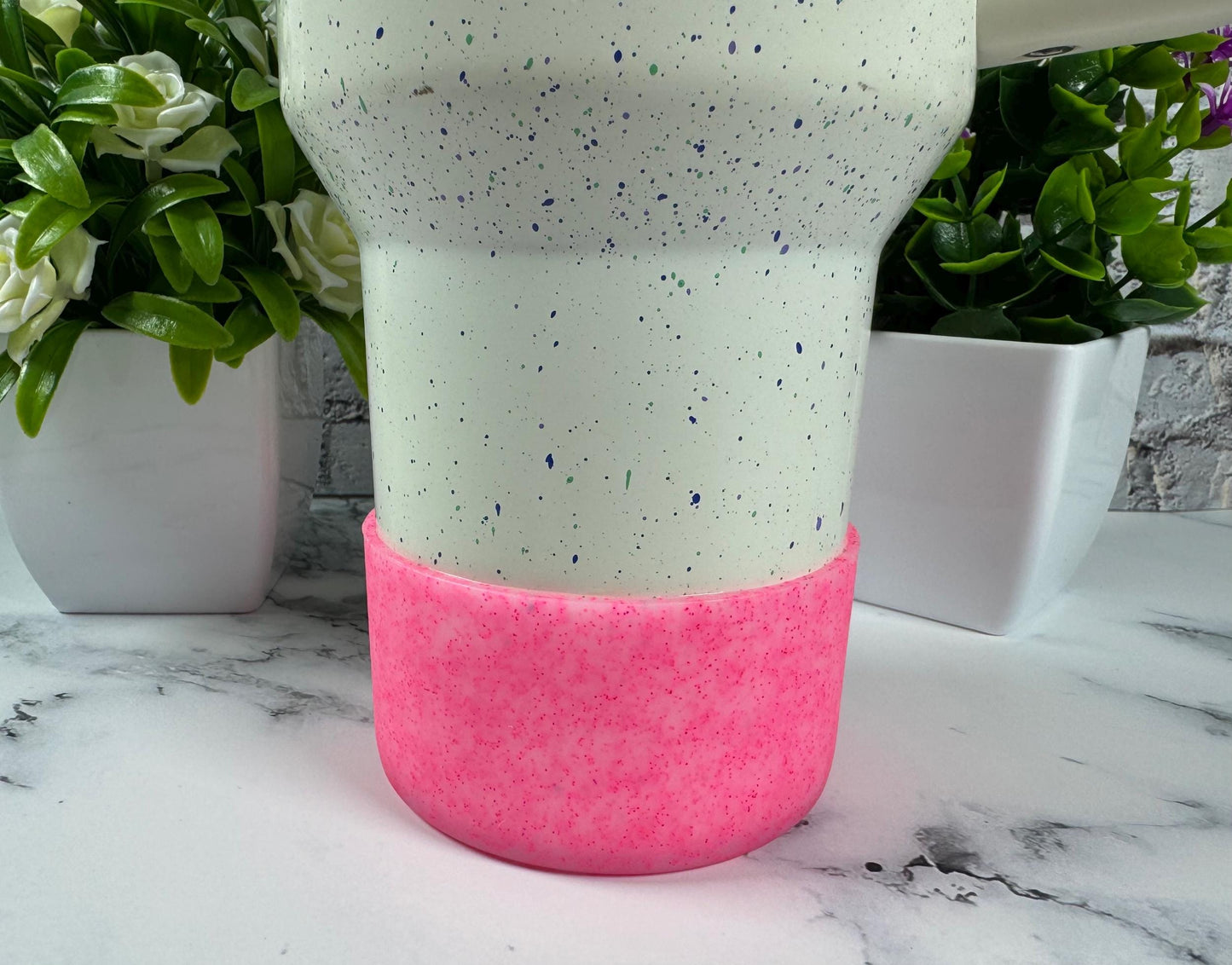 40oz Tumbler Glitter Boot Cover for Tumbler Accessories for Water Bottle 30oz Silicone Tumbler Boot Cover Sleeve Bottom Boot Bumper for Cup