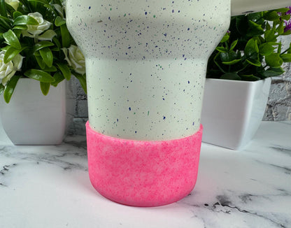 40oz Tumbler Glitter Boot Cover for Tumbler Accessories for Water Bottle 30oz Silicone Tumbler Boot Cover Sleeve Bottom Boot Bumper for Cup