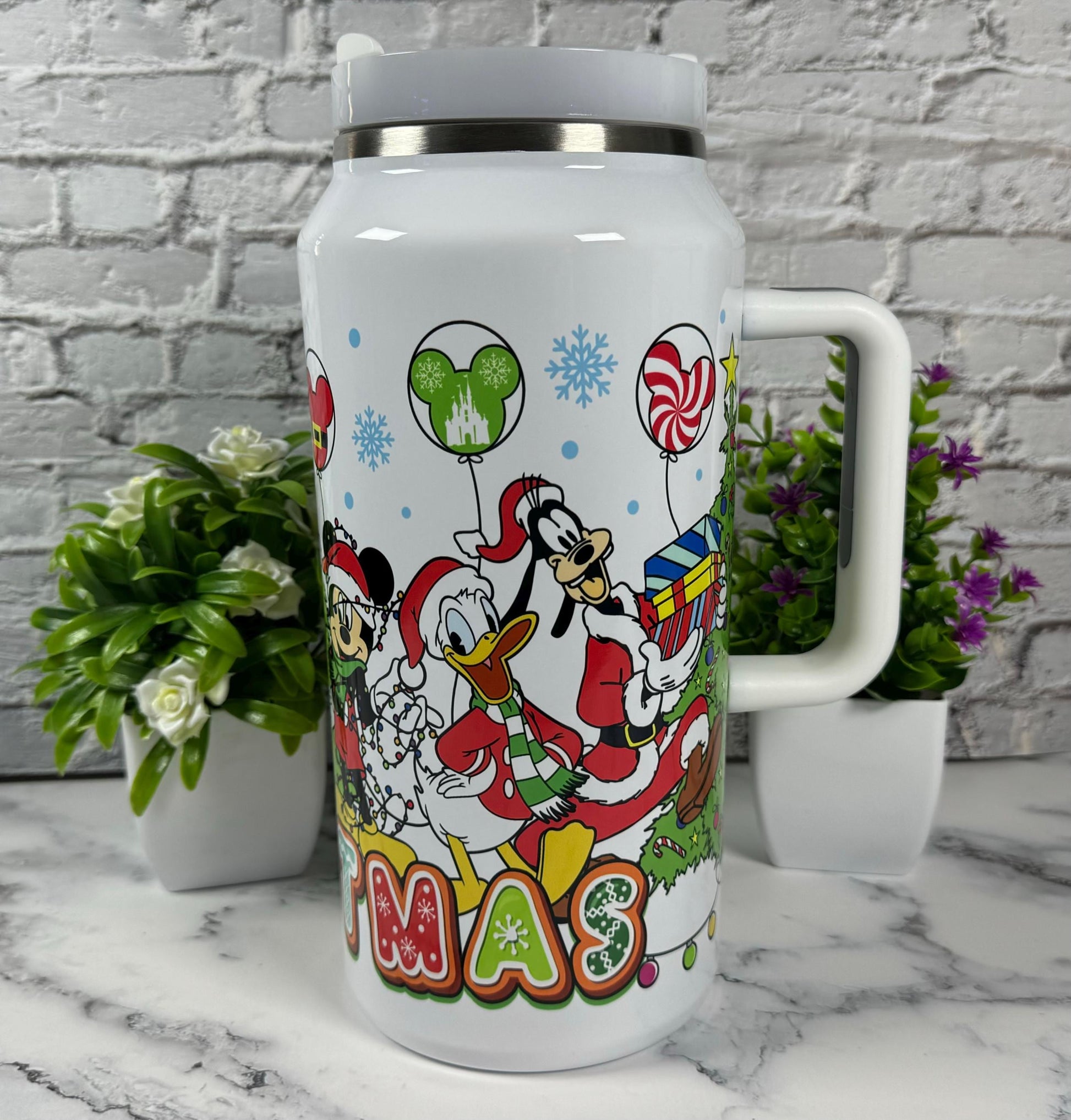 64oz Christmas Tumbler Theme Park Lover Tumbler Cute Christmas Gift Stanley Dupe Christmas Gift For Magic Theme Park Lover Mouse Christmas