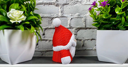 Knitted Santa Gnome 3D Printed Holiday Decor Christmas Decoration