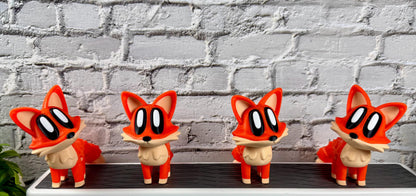 Cute Flexi Fox Fidget Toy Figurine 3D Printed Articulated Desk Buddy Unique Fox Figurine for Stress Relief Fidget Toy Cute Desk Critter