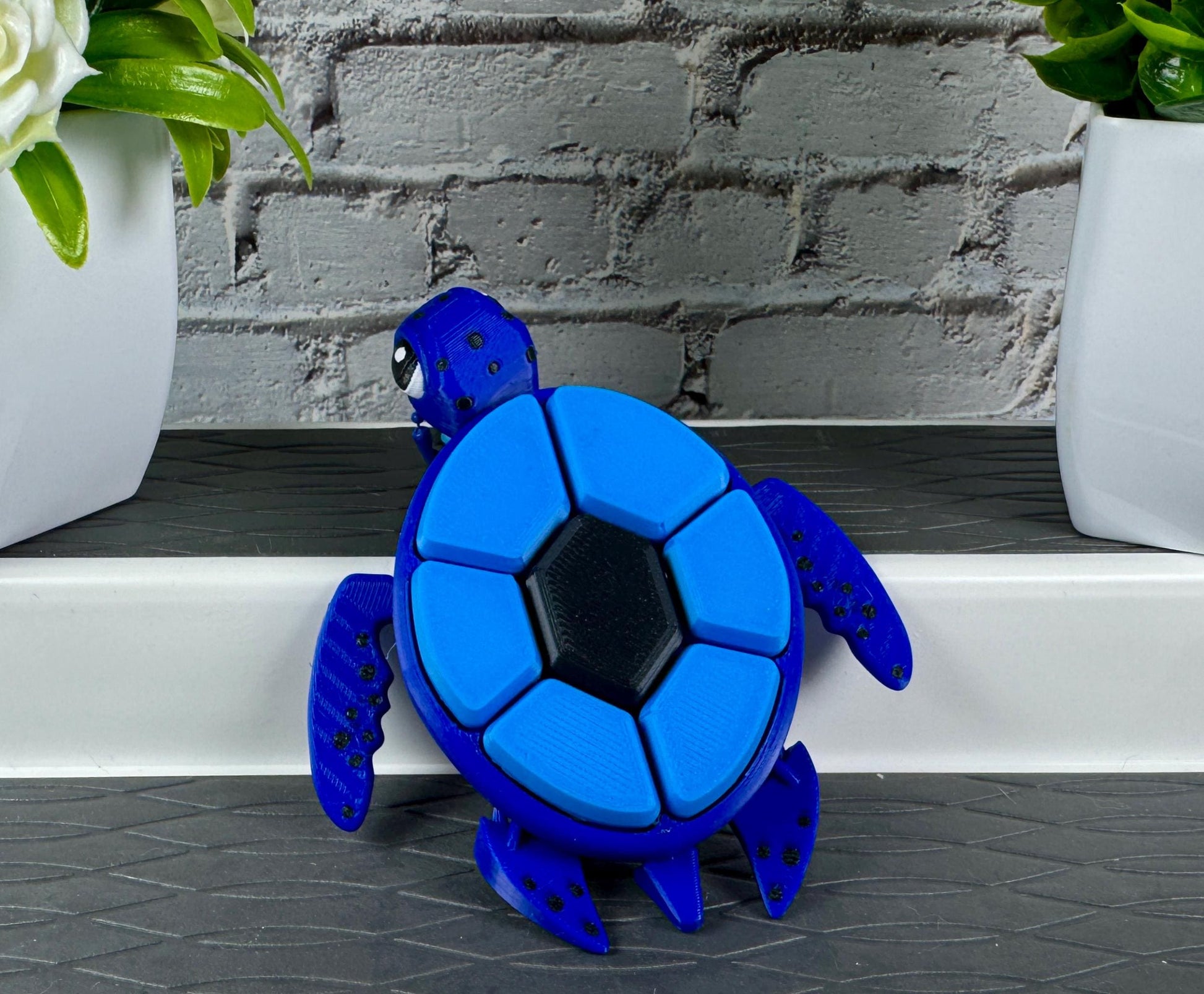 Fruit Turtle Keychain Fidget Clickers - Blueberry Clicky Fidget Keychain 3d Printed Sensory Toy Backpack Charm Stocking Stuffer