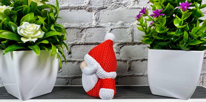 Knitted Santa Gnome 3D Printed Holiday Decor Christmas Decoration