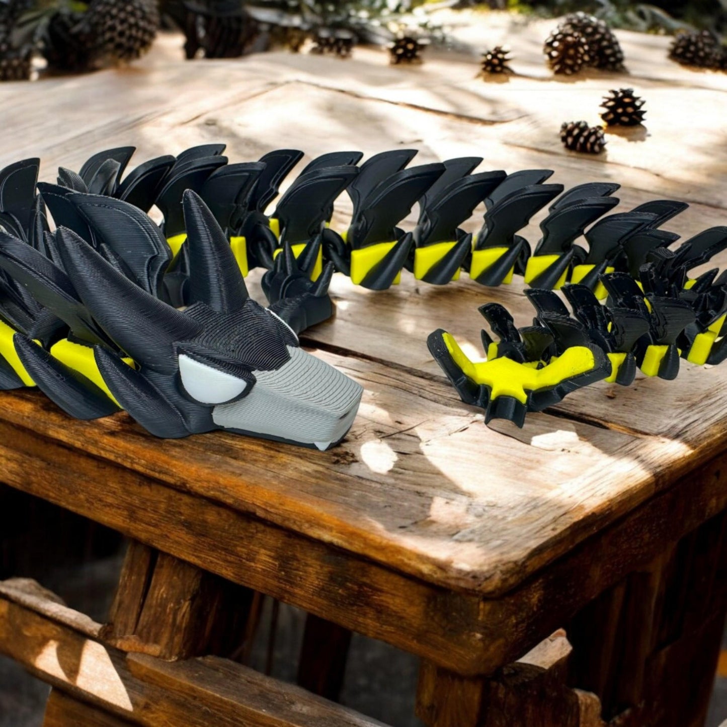 Bat Dragon 3D Printed Articulating Caped Crusader Dragon Fidget Toy Superhero Collectible & Desk Companion Unique Superhero Gift