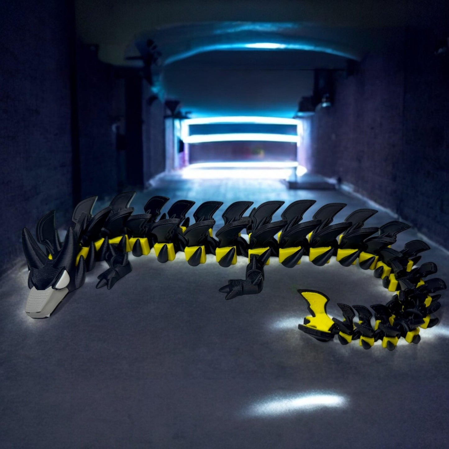 Bat Dragon 3D Printed Articulating Caped Crusader Dragon Fidget Toy Superhero Collectible & Desk Companion Unique Superhero Gift