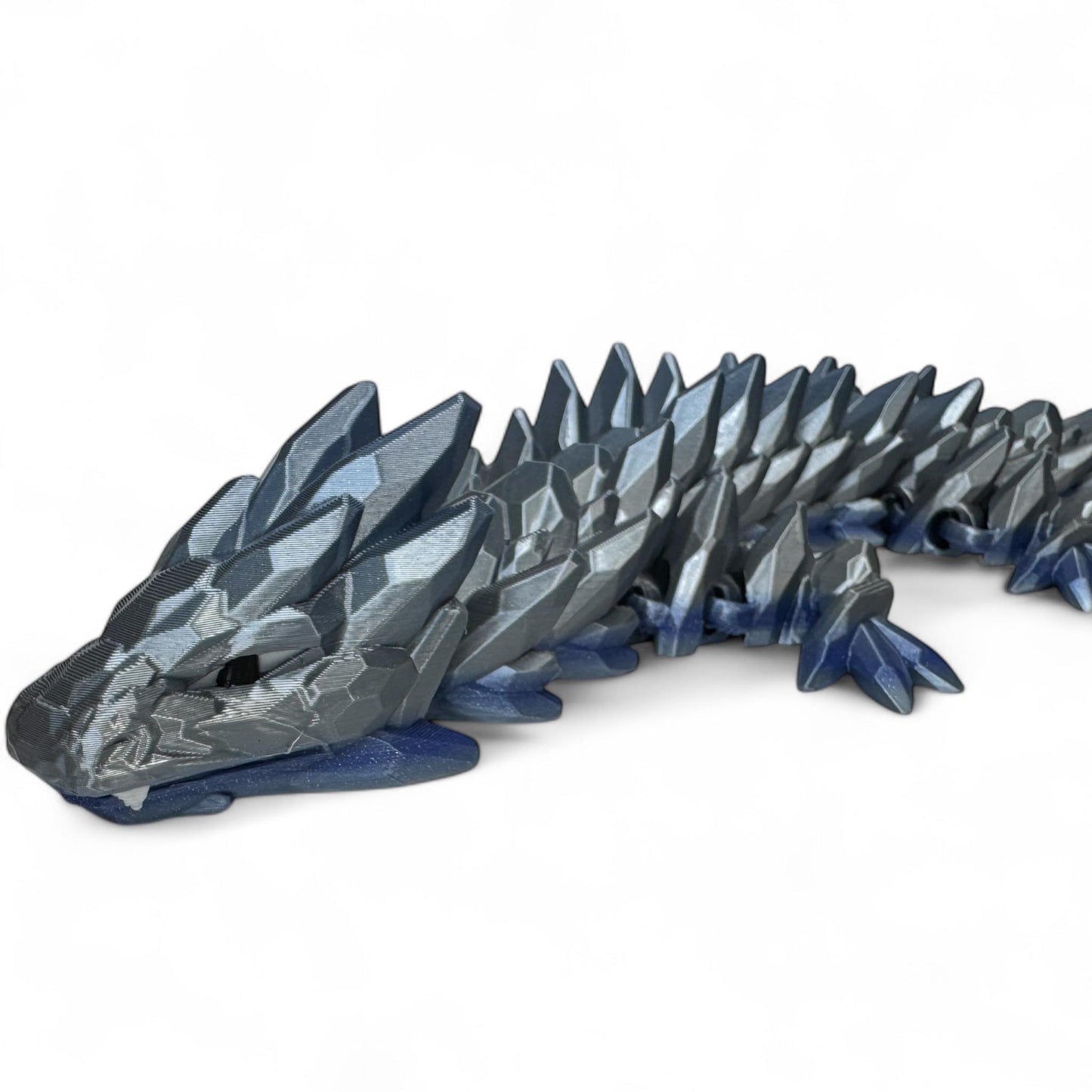 Picture for color reference this is a Gemstone Dragon not Crystal Dragon.