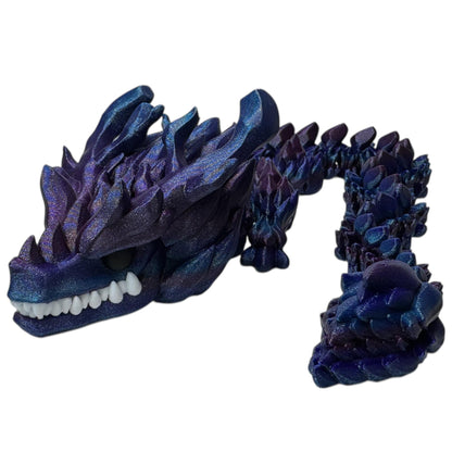 3D Printed Articulated Dragon Figurine Kids Room Decor Handmade Dragon Children Toys Man Cave Game Room Art Figues DnD Office Art