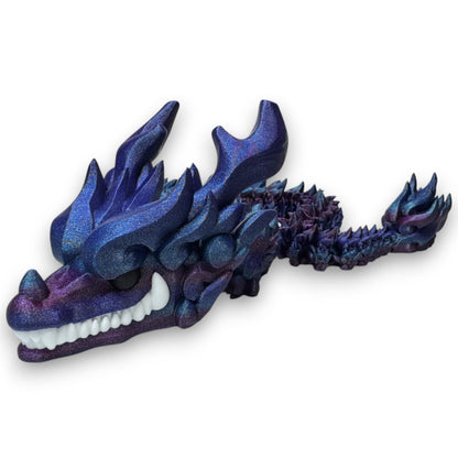 3D Printed Articulated Dragon Figurine Kids Room Decor Handmade Dragon Children Toys Man Cave Game Room Art Figues DnD Office Art