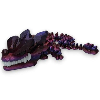 Rock Dragon 3D Printed Articulating Dragon Kids Room Decor Handmade Dragon Children Toys Man Cave Game Room Art Figurines DnD Office Art