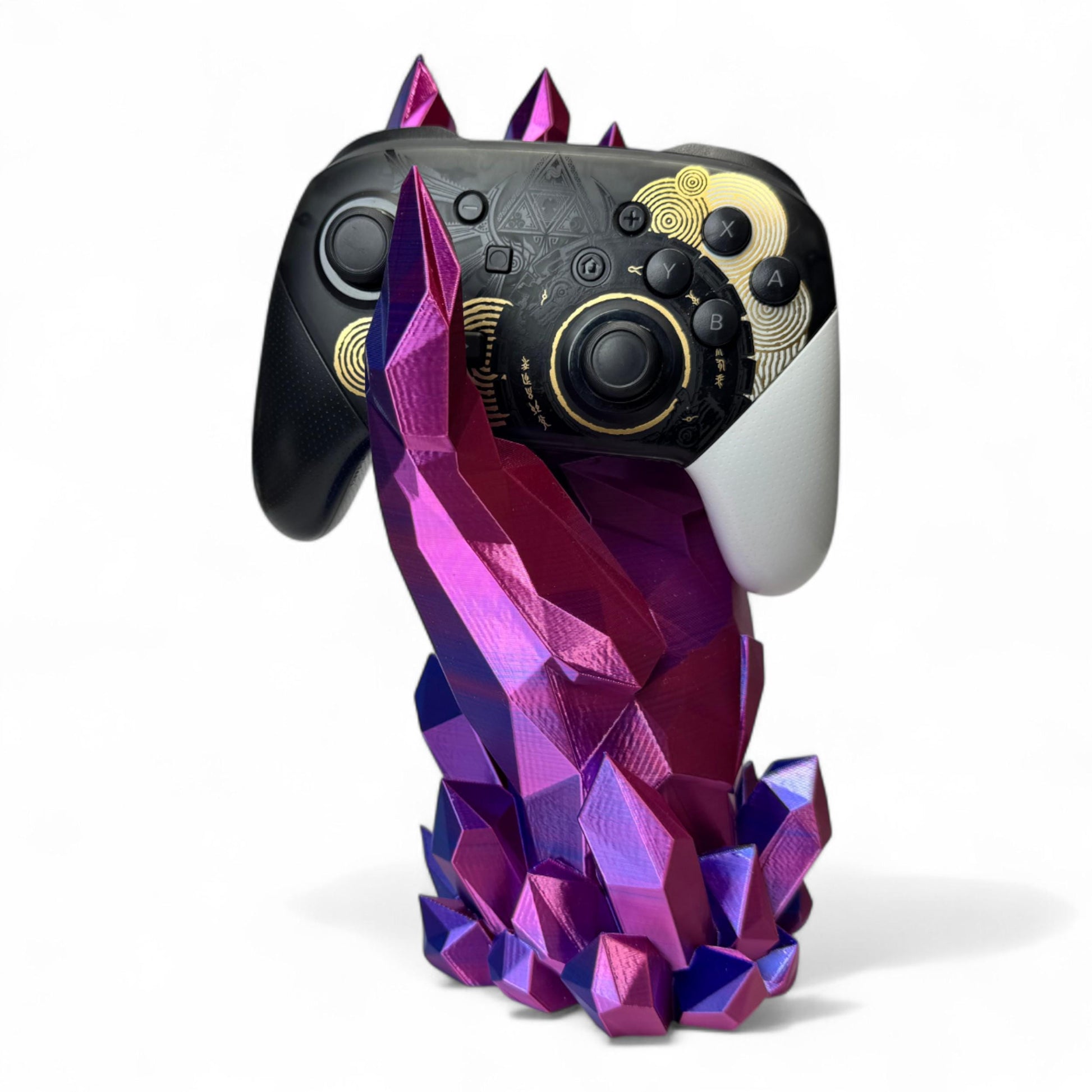Crystal Controller Stand Universal Controller Holder 3D Printed Controller Stand Elemental Remote Holder Gift for Dad or Gamer