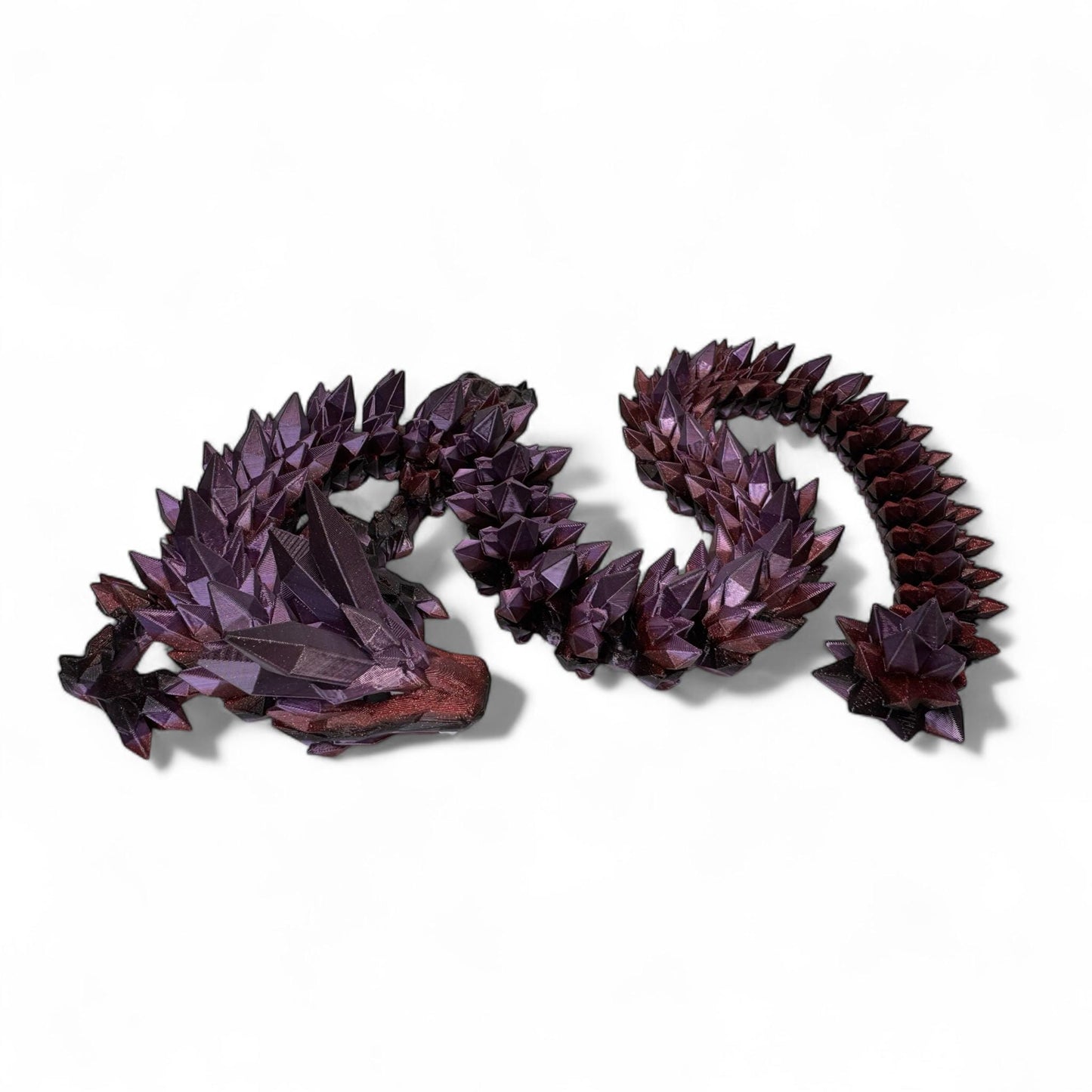 Crystal Dragon 3D Printed Articulated Dragon Figurine Kids Room Decor Handmade Dragon Children Toys Man Cave Game Room Art Figues DnD