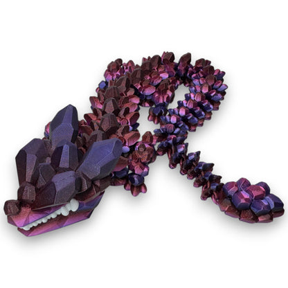 Rock Dragon 3D Printed Articulating Dragon Kids Room Decor Handmade Dragon Children Toys Man Cave Game Room Art Figurines DnD Office Art