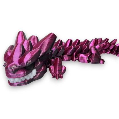 Stone Dragon 3D Printed Articulating Dragon Kids Room Decor Handmade Dragon Children Toys Man Cave Game Room Art Figurines DnD Office Art
