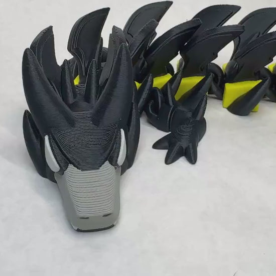 Bat Dragon 3D Printed Articulating Caped Crusader Dragon Fidget Toy Superhero Collectible & Desk Companion Unique Superhero Gift