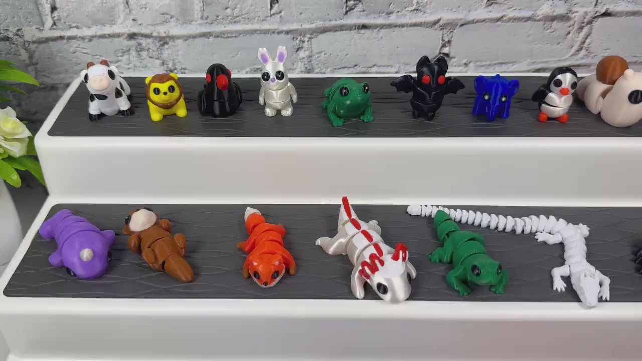 Mystery Animal Packs 3D Printed Articulating mini Animals Party Favors Mystery Egg Fun Stress Relief Fidget Party Packs Pocket Pets Wigglets